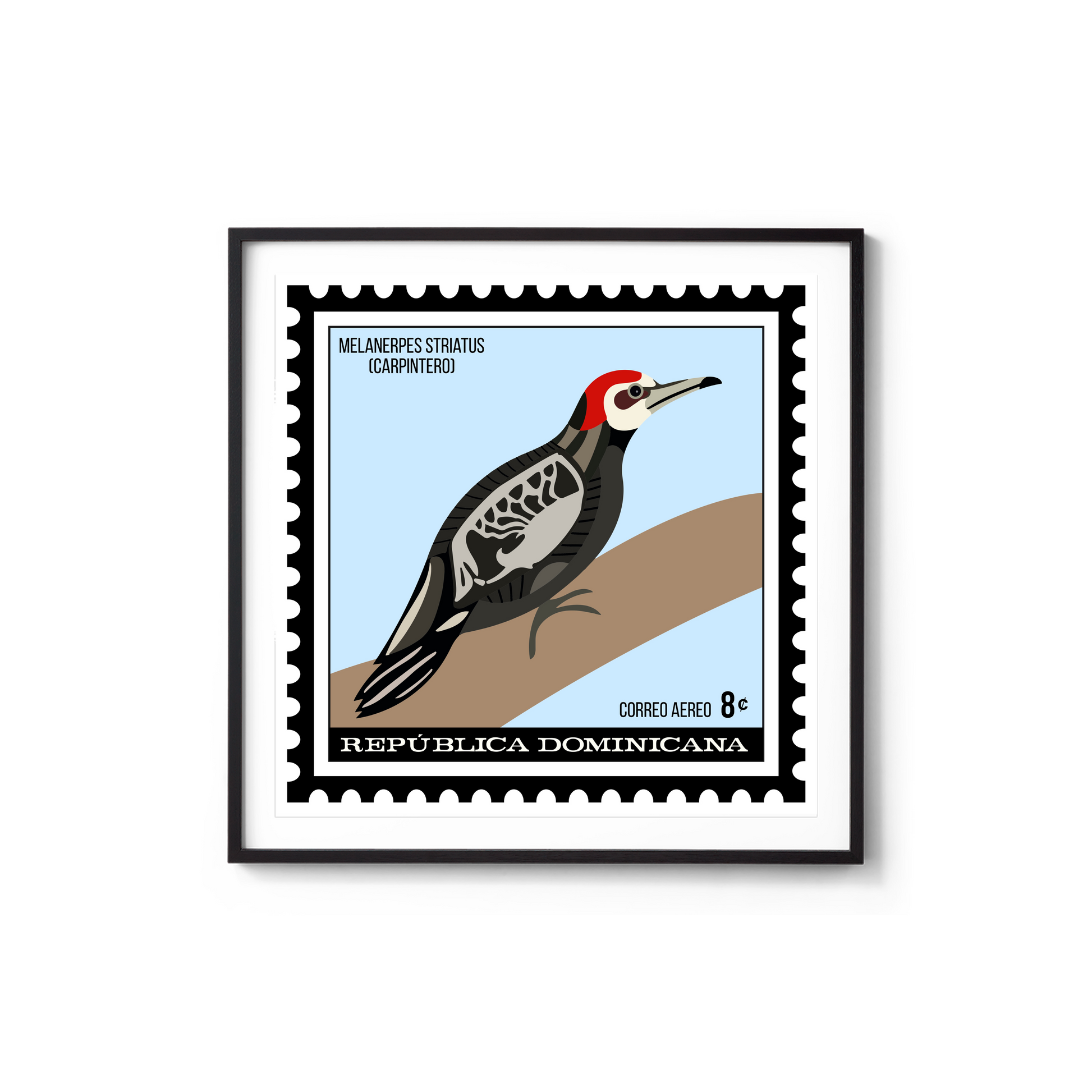 poster carpintero souvenir dominicano