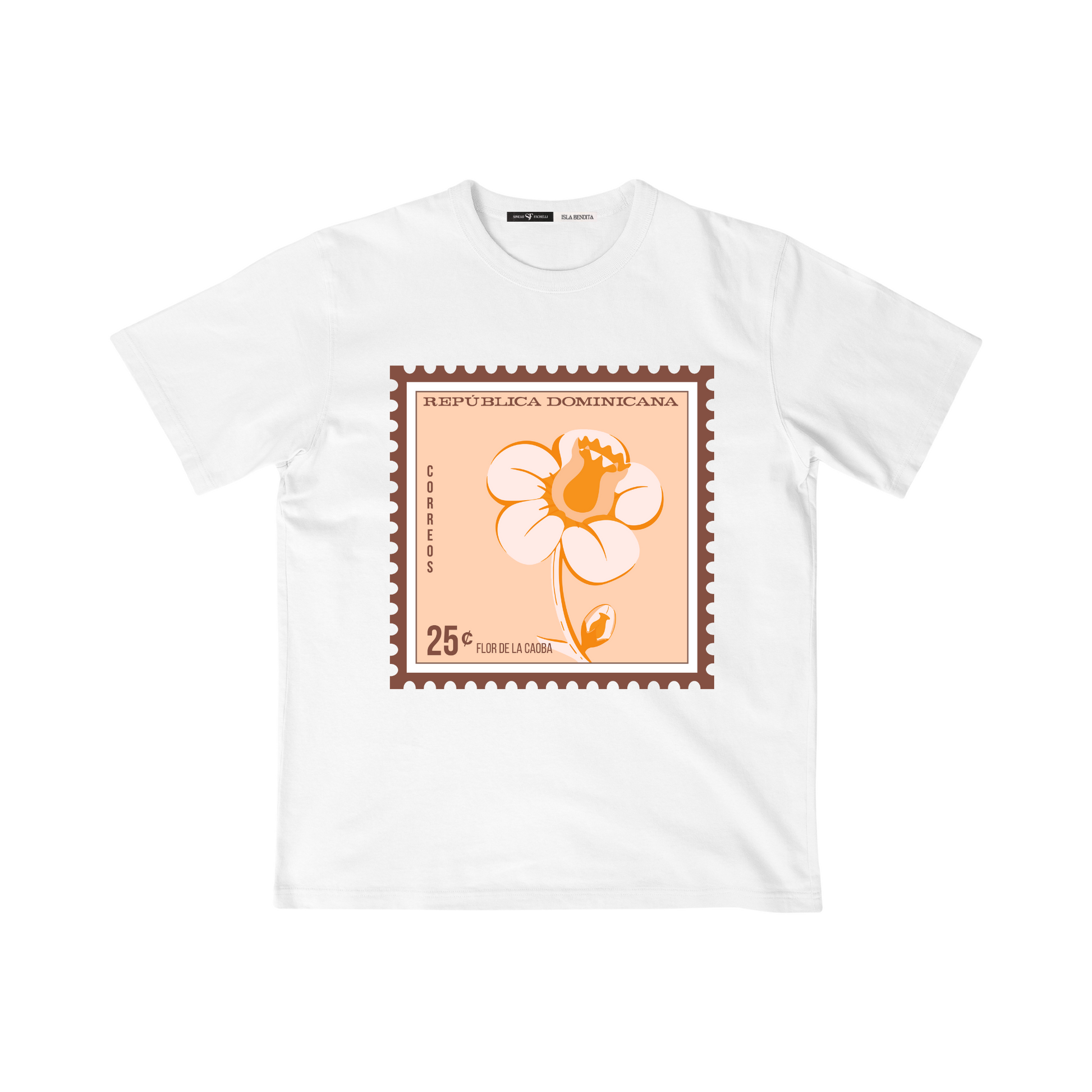 t-shirt flor de la caoba souvenir dominicano