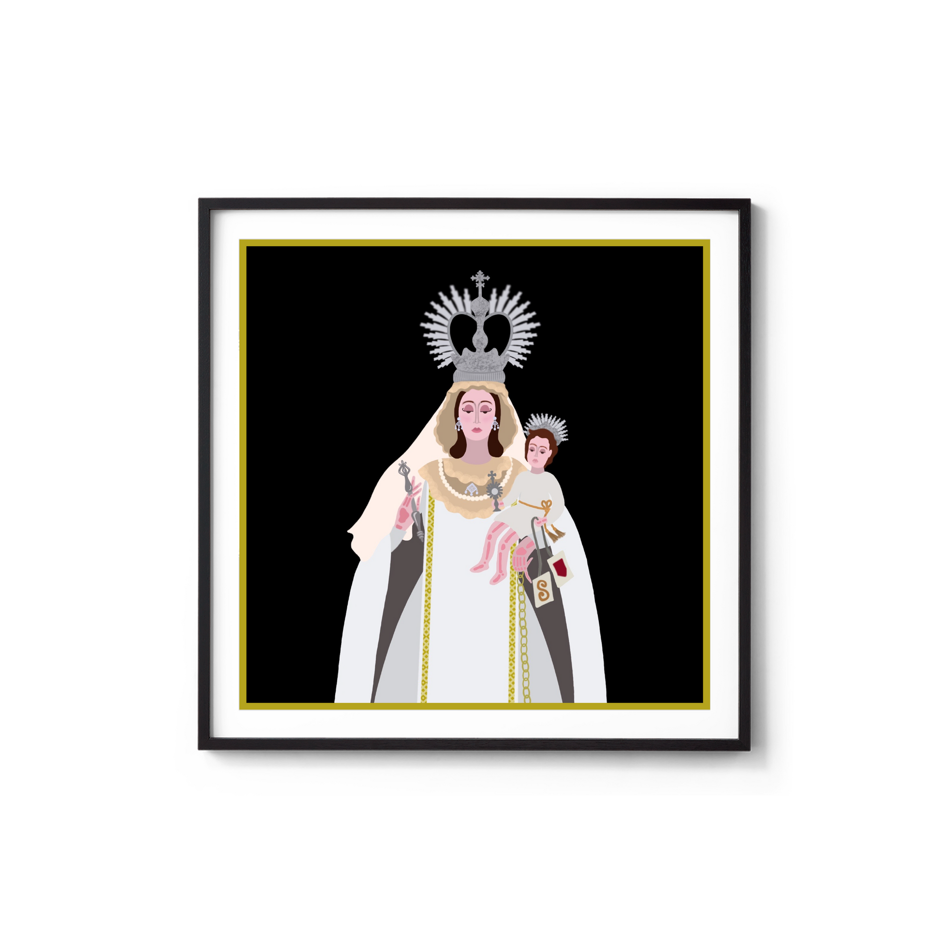 poster virgen de las mercedes souvenir dominicano