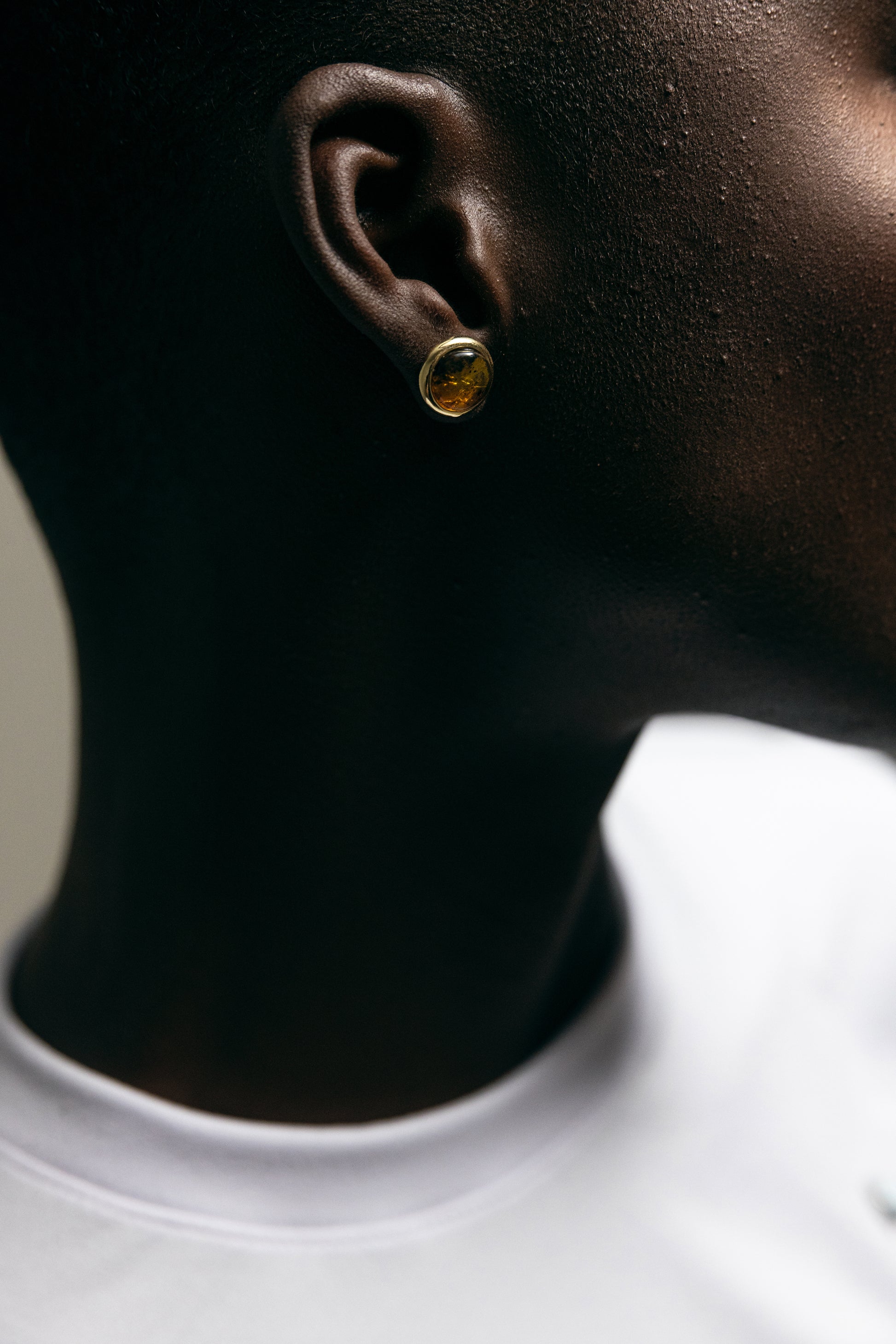 ARETES DUO GOLD AMBER / LARIMAR MIDI