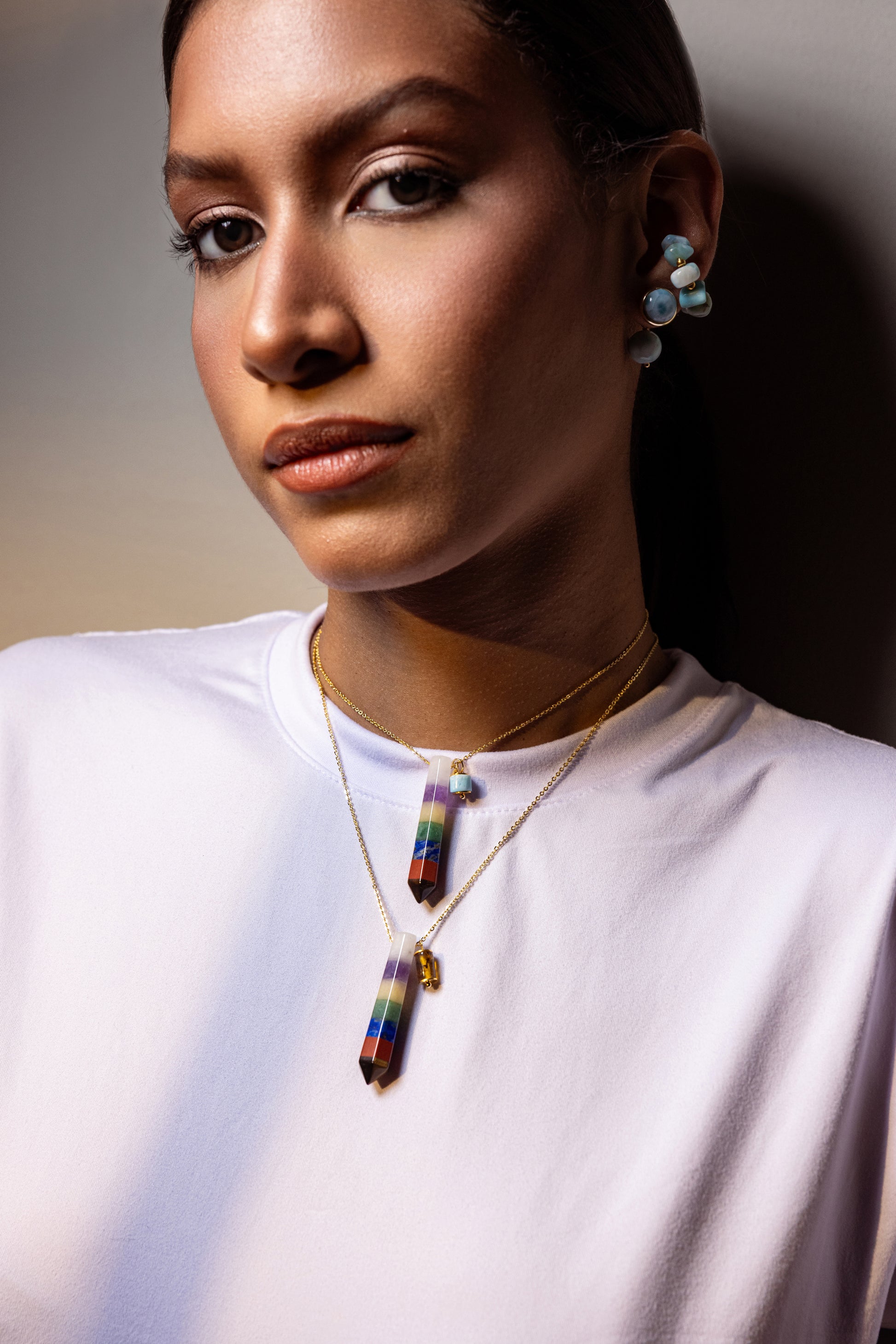 COLLAR AJUSTABLE 7 CHAKRAS