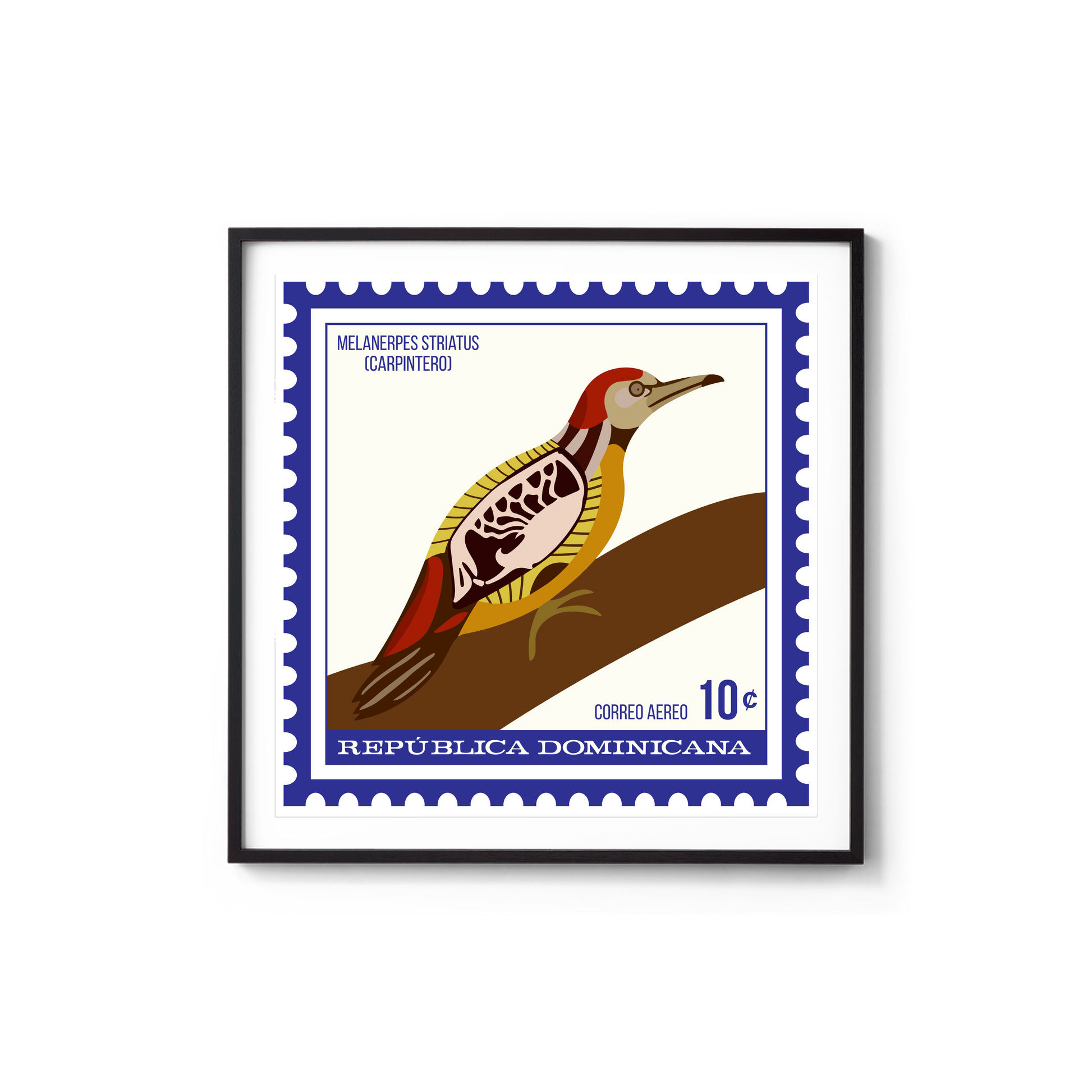 poster carpintero souvenir dominicano