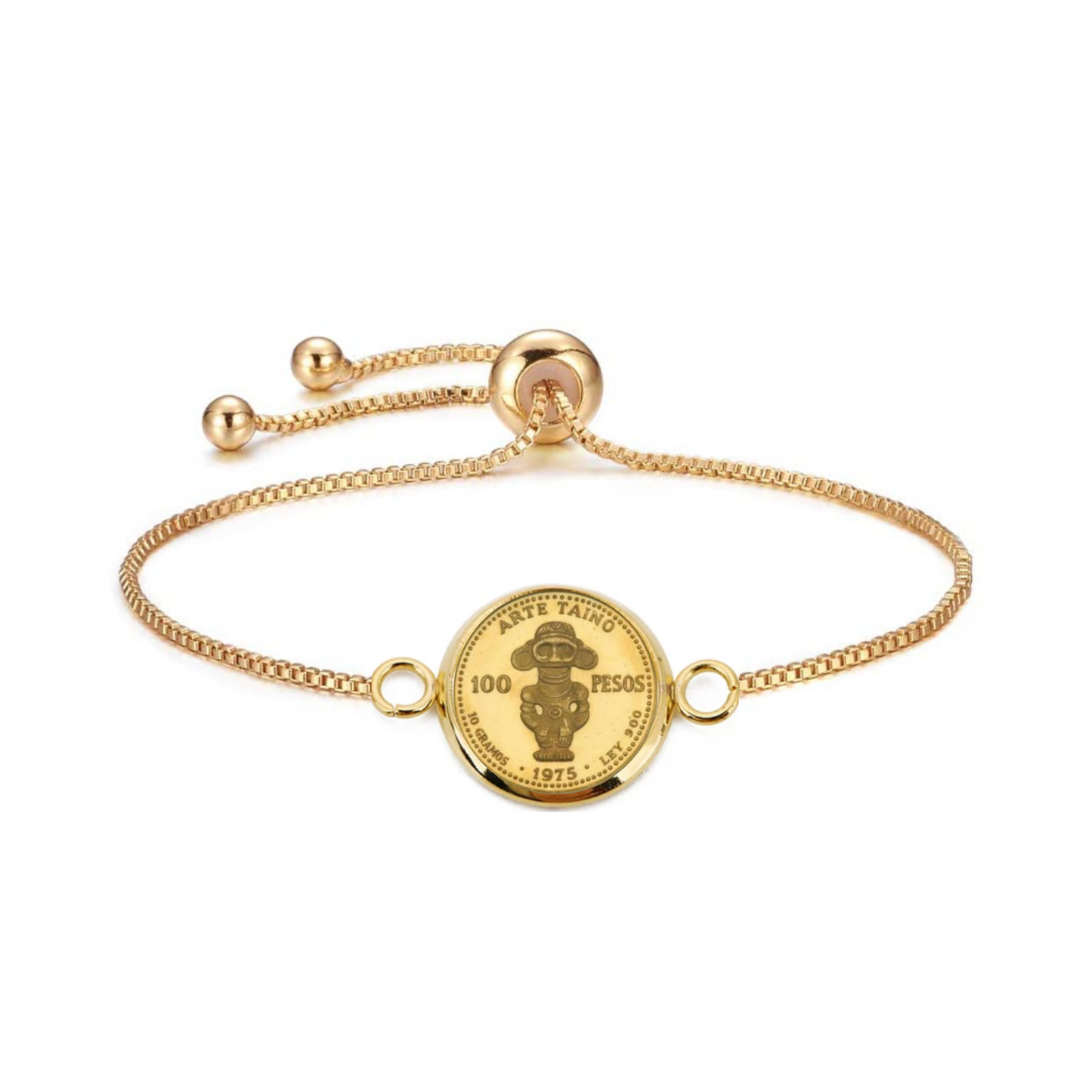 pulseras dominicanas con monedas