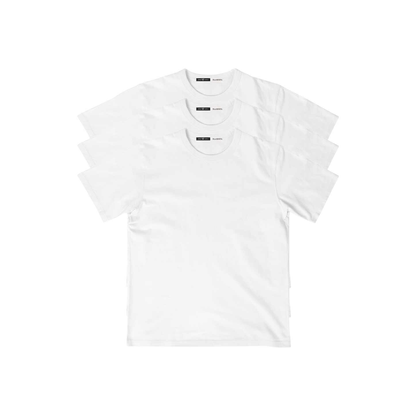 3 PACK T-SHIRTS WHITE