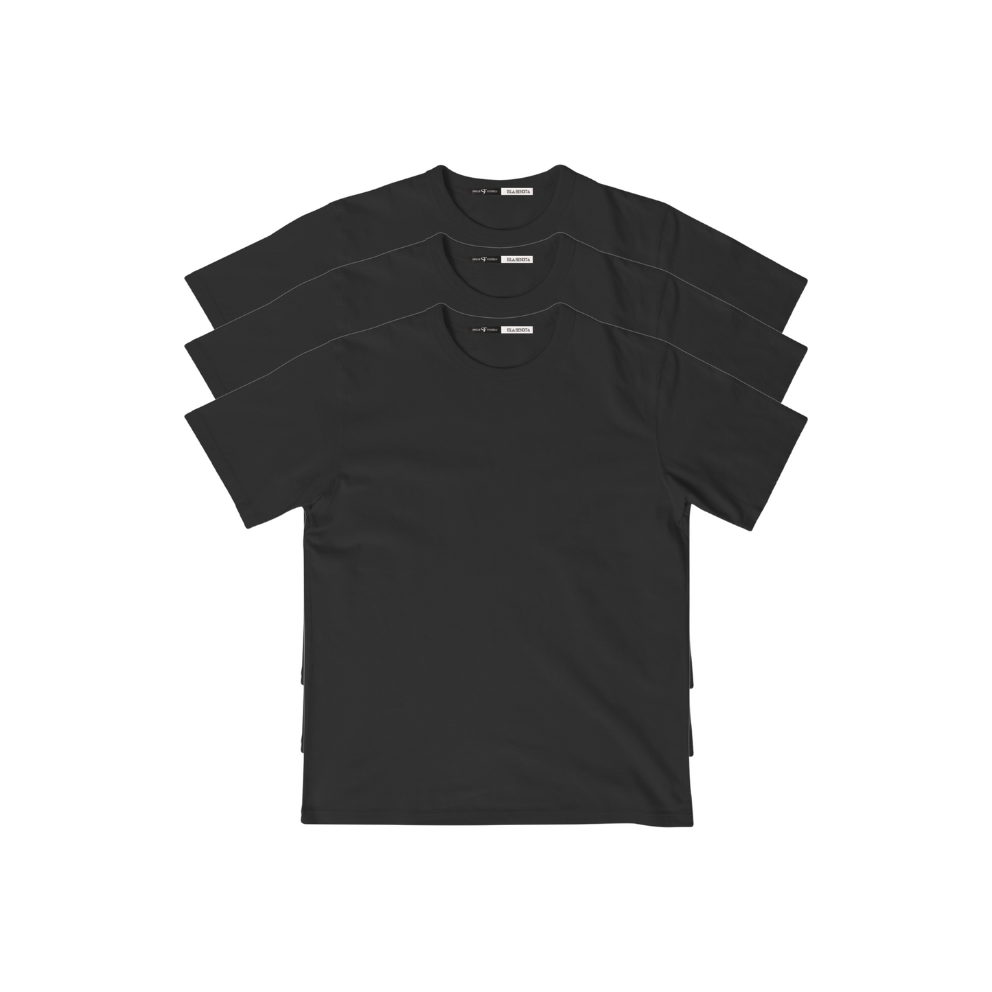 3 PACK T-SHIRTS BLACK
