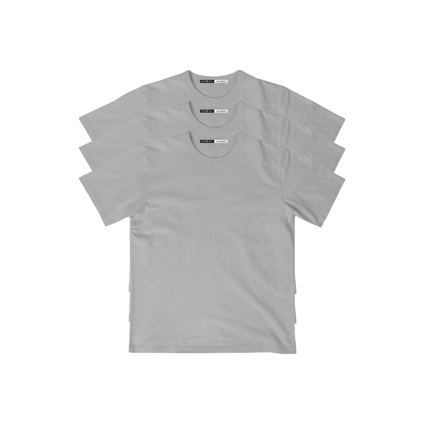 3 PACK T-SHIRTS GRAY