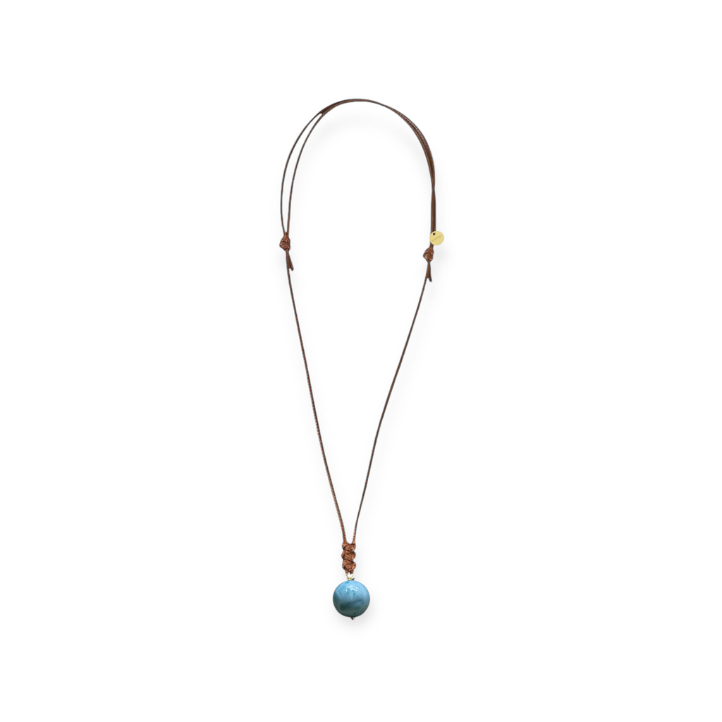 COLLAR CORDON MARRÓN LARIMAR