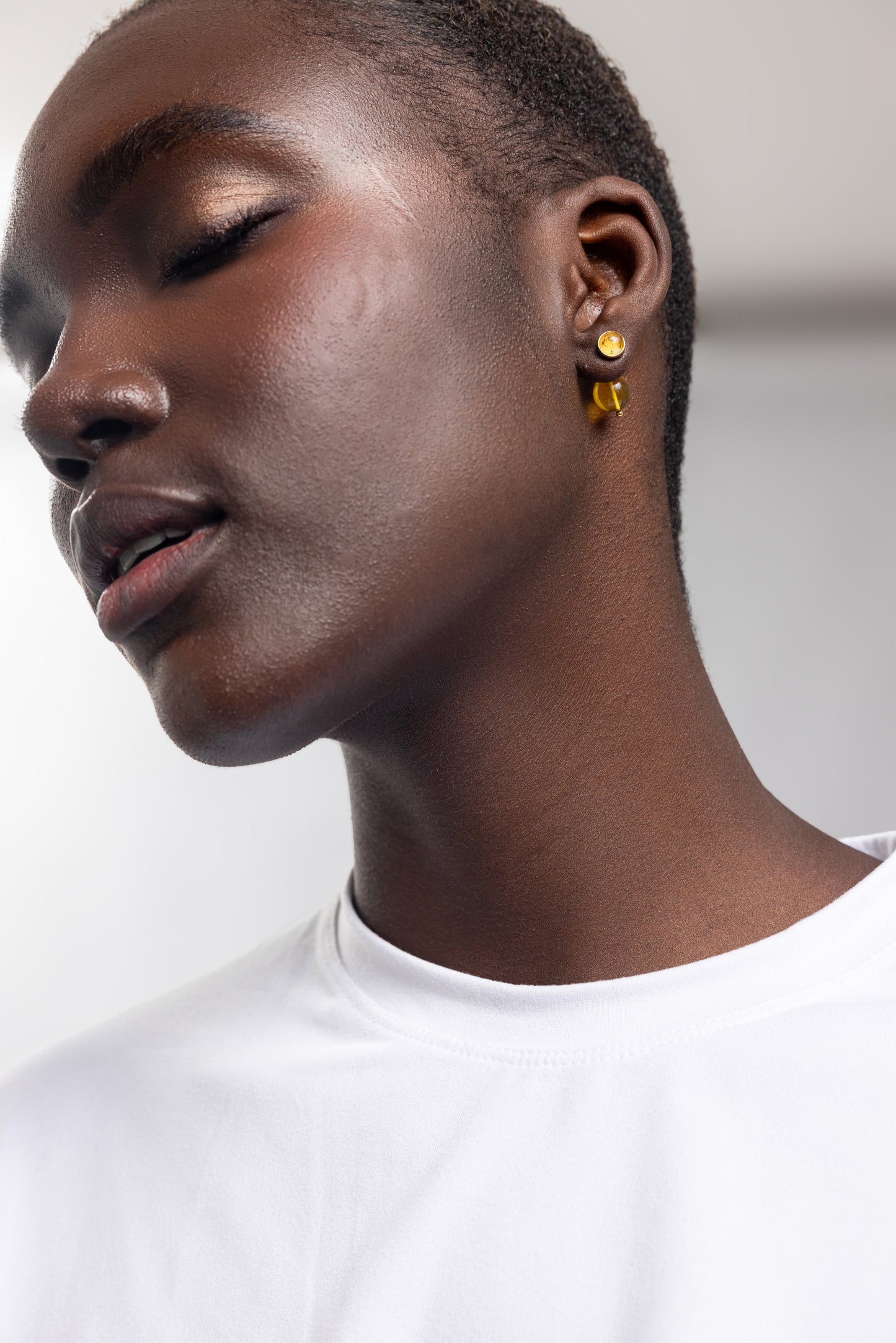 ARETES DUO AMBAR MINI