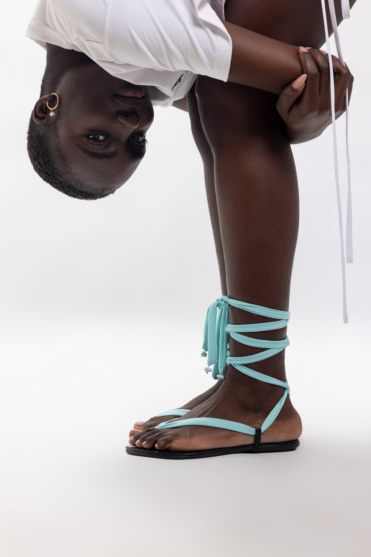 CORALIA SANDALS WITH LARIMAR