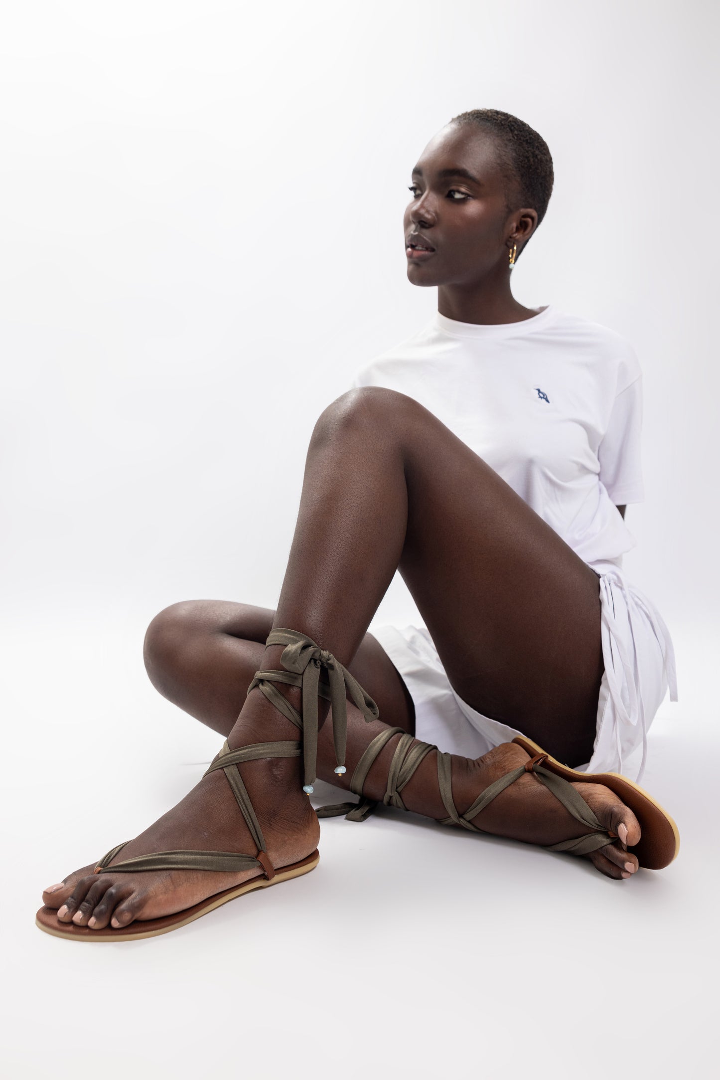 CORALIA SANDALS WITH LARIMAR