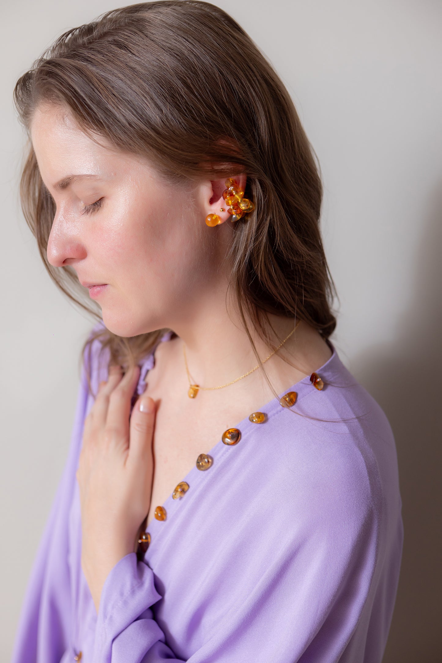 EARCUFF ÁMBAR