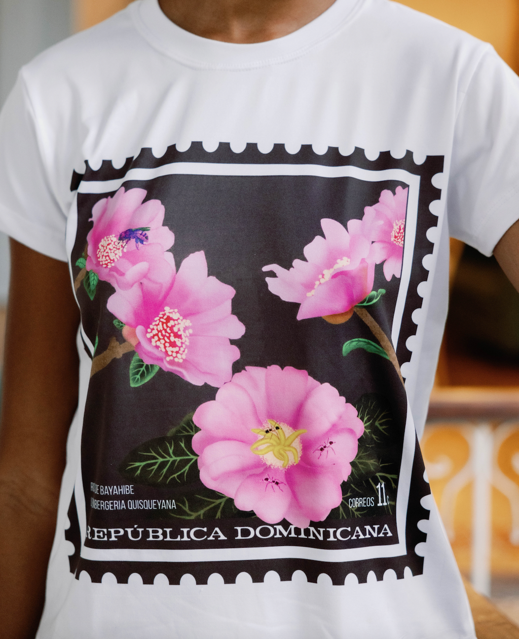 camiseta rosa de Bayahibe souvenir dominicano