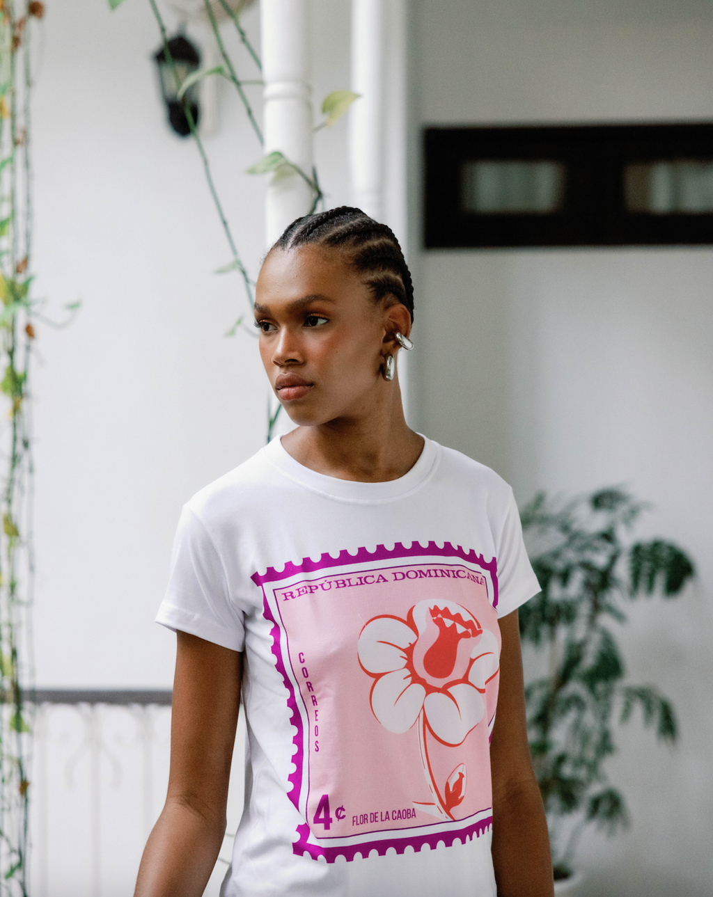 t-shirt flor de la caoba souvenir dominicano