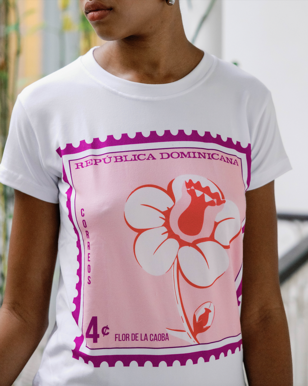 t-shirt flor de la caoba souvenir dominicano