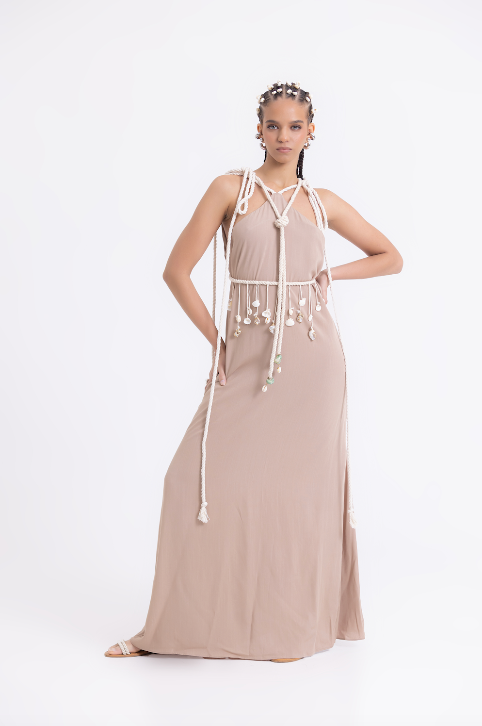 NEPTUNO DRESS TAN