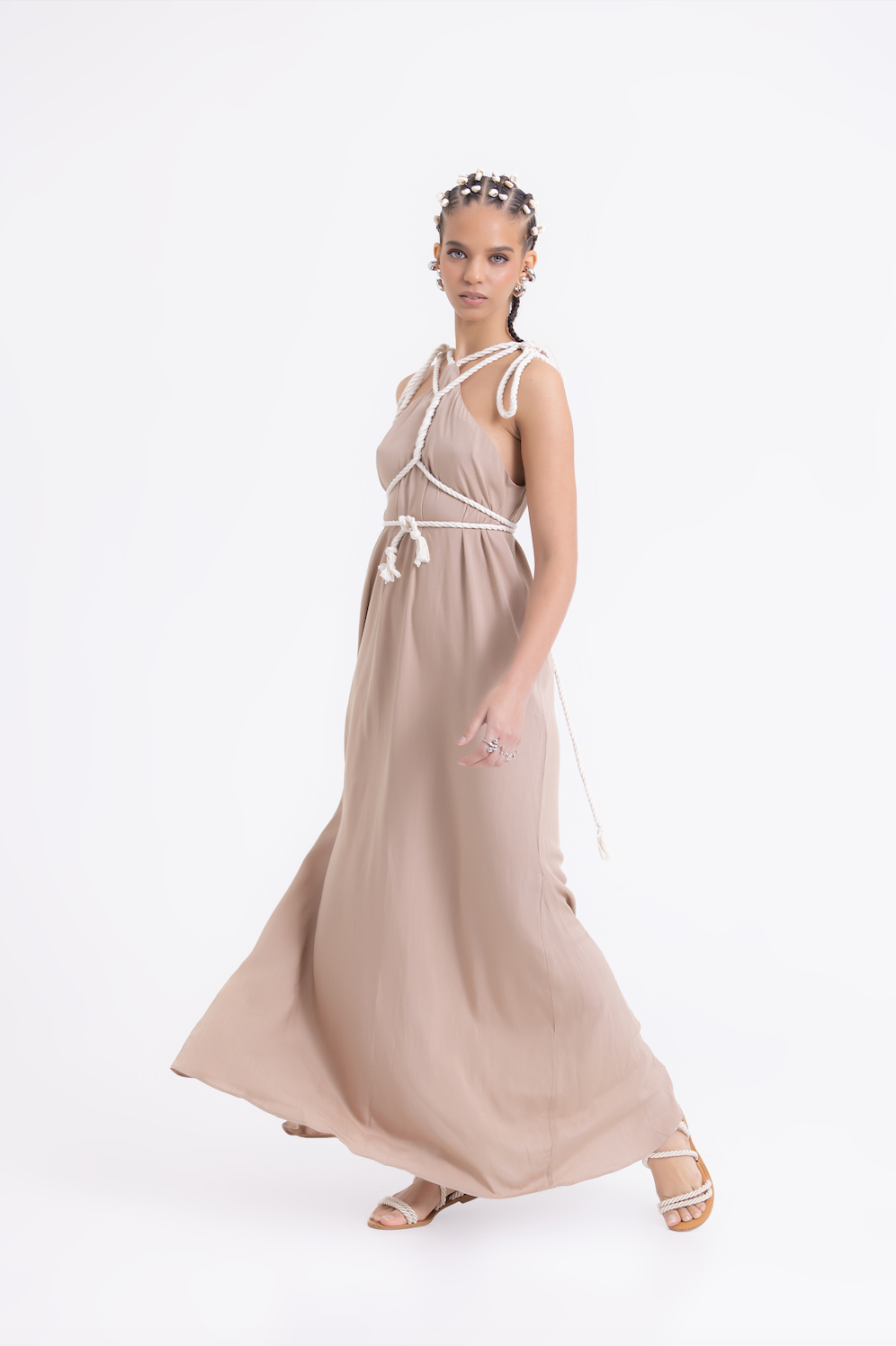 NEPTUNO DRESS TAN