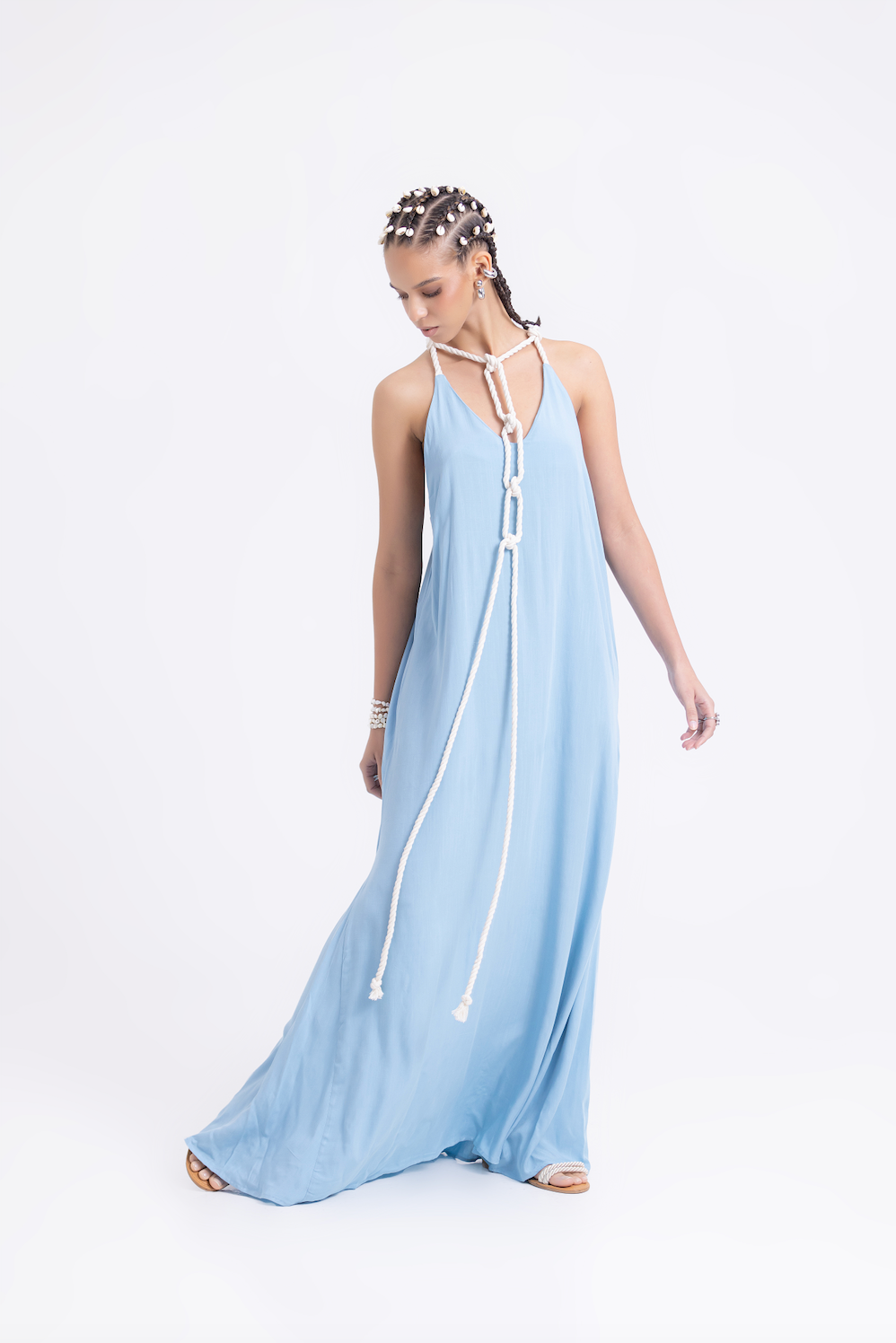 NEPTUNO DRESS CELESTE