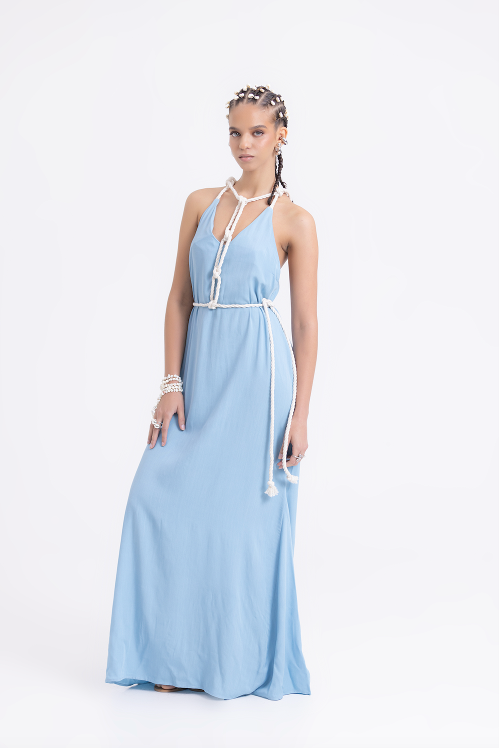 NEPTUNO DRESS CELESTE