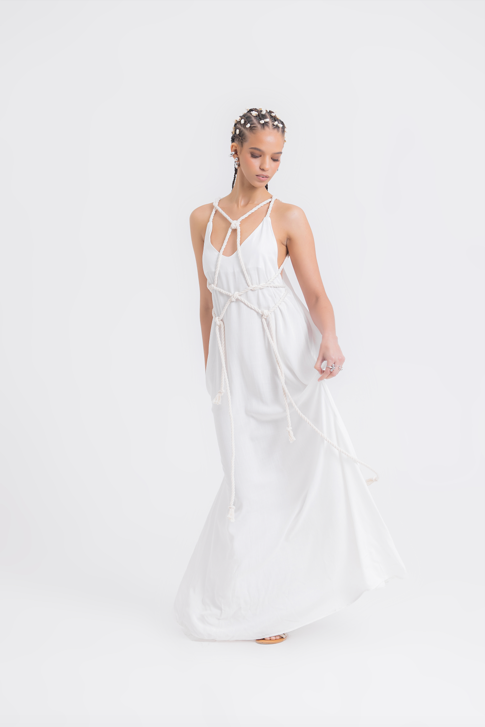 NEPTUNO DRESS WHITE