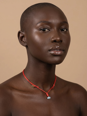 COLLAR CORDON ROJO LARIMAR